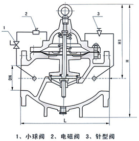 600X電動控制閥結(jié)構(gòu)示意圖