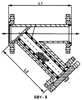 SBY系列過濾器結(jié)構(gòu)示意圖