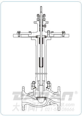 PD型低溫單座調(diào)節(jié)閥本體結(jié)構(gòu)