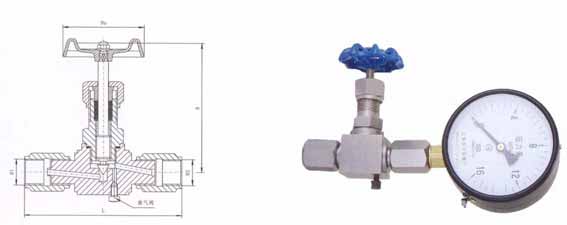 JJM8壓力表截止閥 JJM8結構形式